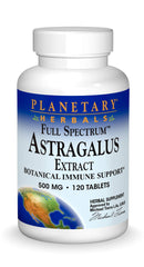 Bottle of Planetary Herbals Full Spectrum Astragalus Extract 500 mg