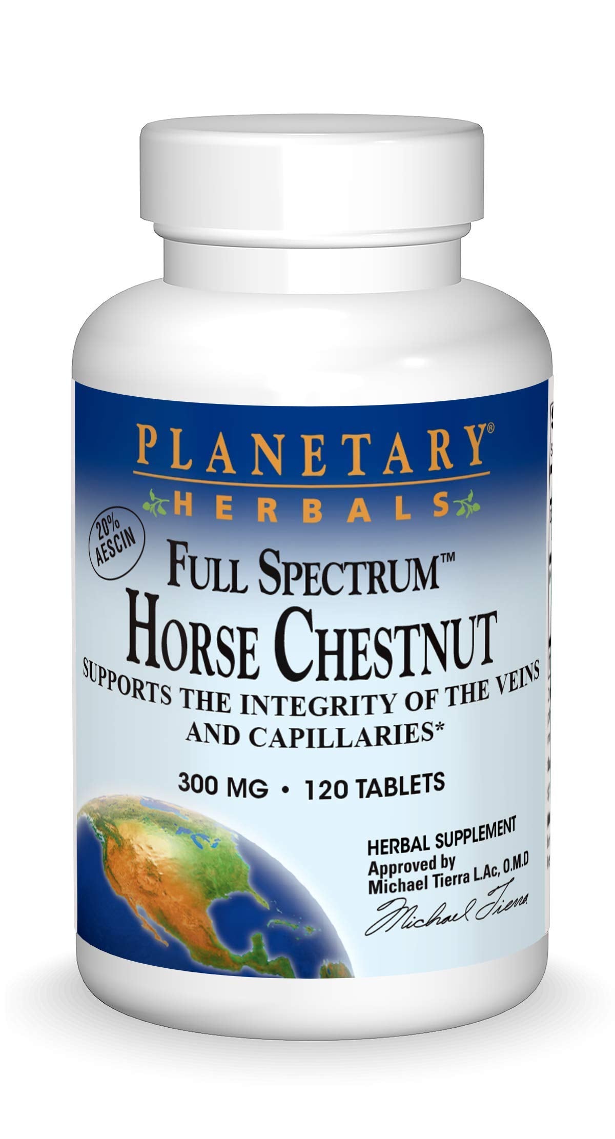 Planetary Herbals Full Spectrum Horse Chestnut 500 mg - 120 tablets main image
