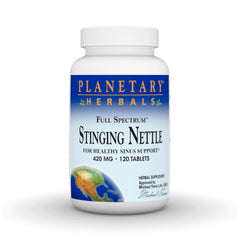 Planetary Herbals Full Spectrum Stinging Nettle 420 mg 120 tablets bottle