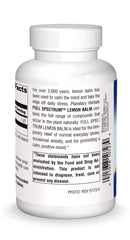 Lemon balm Full Spectrum 500mg capsules from Planetary Herbals