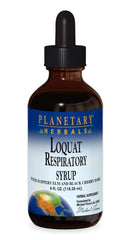 Planetary Herbals Loquat Respiratory Syrup bottle label