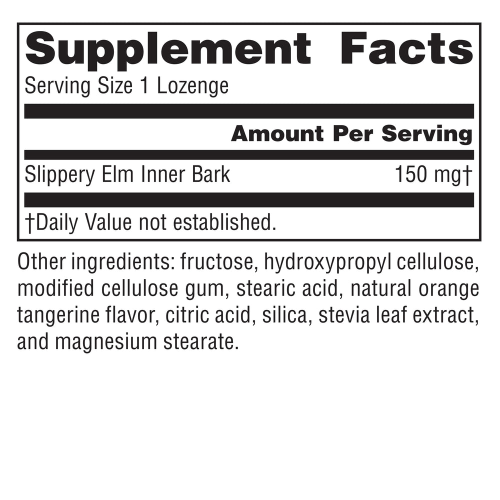 Slippery Elm Lozenges Tangerine flavor