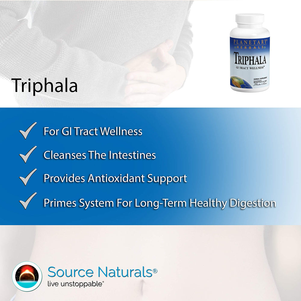 Antioxidant and intestinal cell support from Triphala