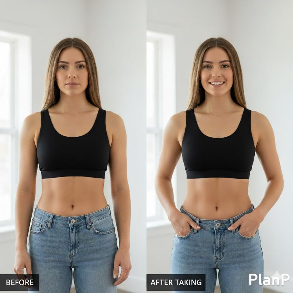 PlanP gummy vertical shot demonstrates daily bite-sized wellness