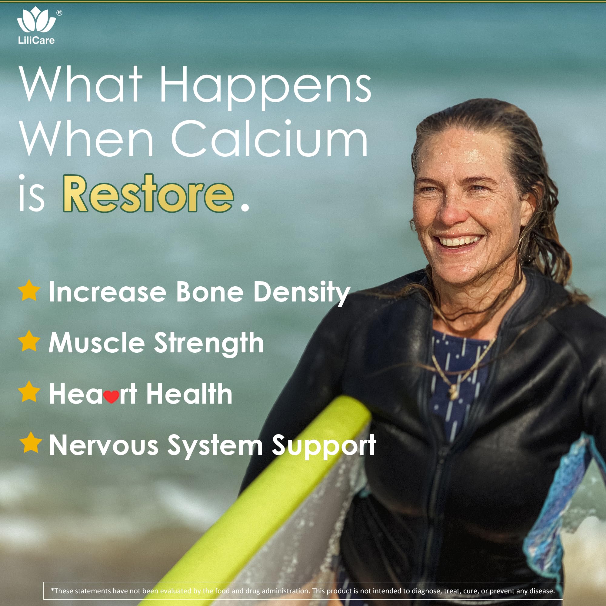Vitamin D3 and Vitamin K2 synergy for calcium absorption
