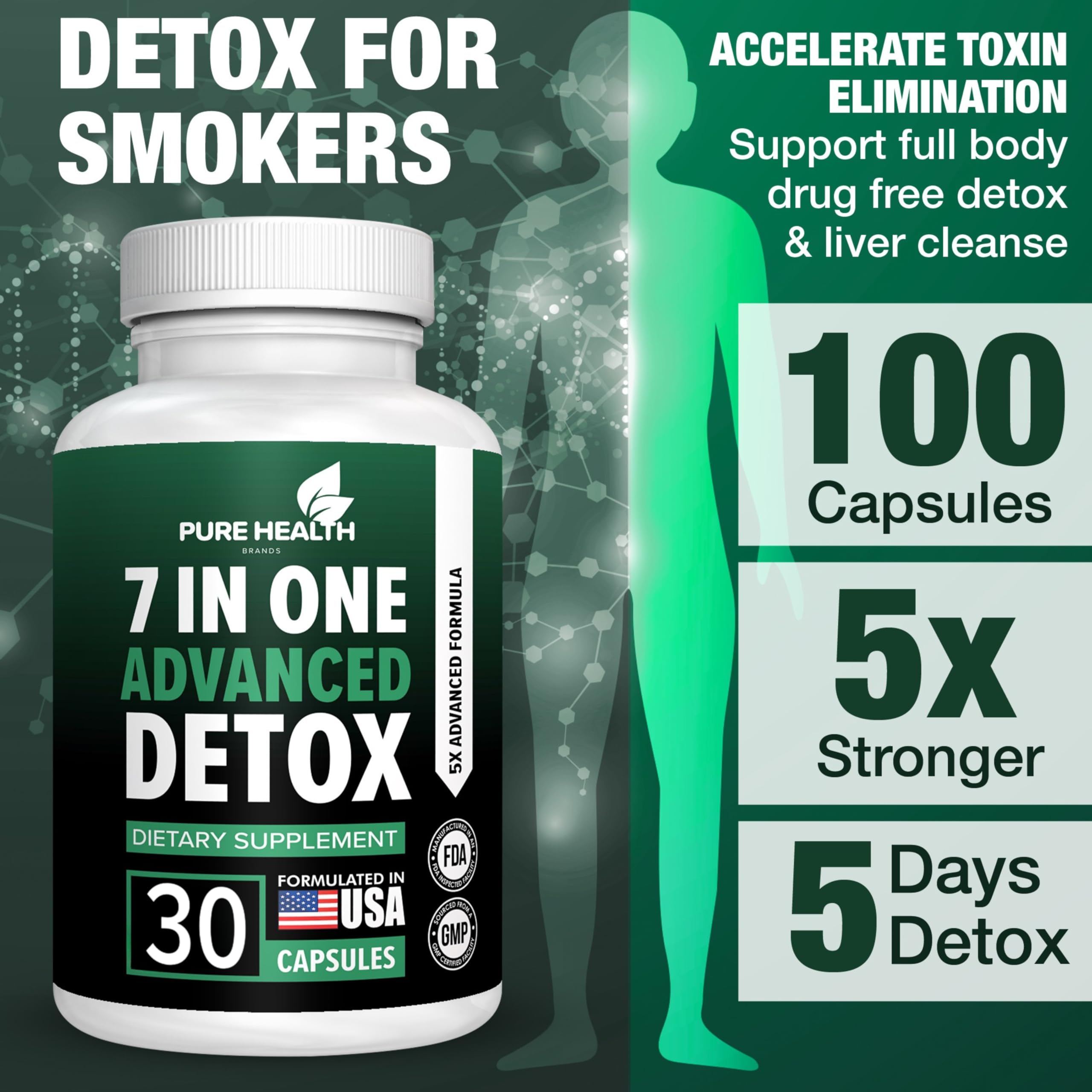 Plant-based, clean-label detox capsules