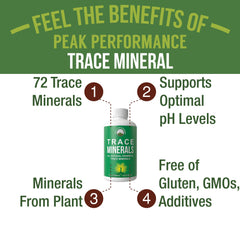 Plant-based fulvic trace minerals sourced from plants.