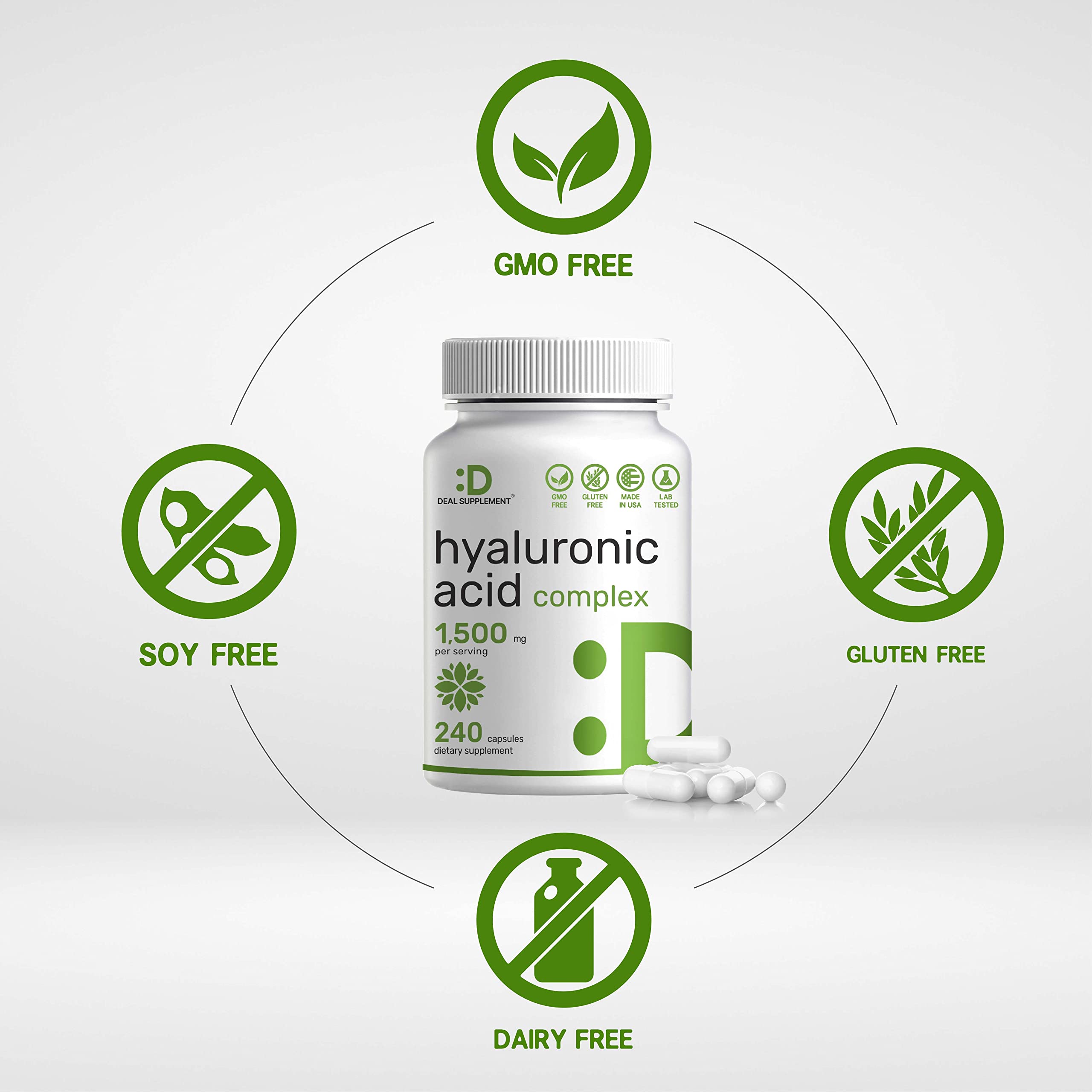 Plant-based hyaluronic acid ingredient illustration