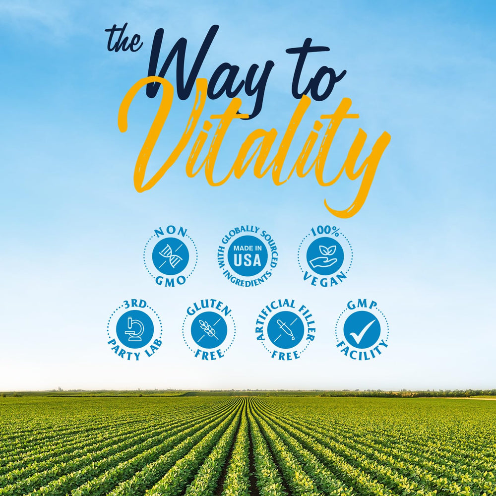 Plant-based prebiotic fiber alongside probiotics illustration