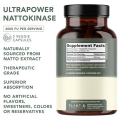PLANT.O NUTRITION Nattokinase 4000 FU pack shot