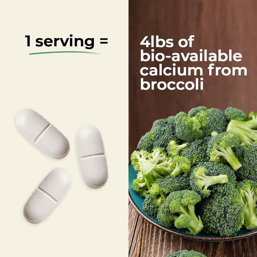 Bottle of 90 vegan tablets for bone health