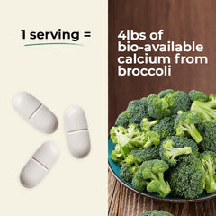 Bottle of 90 vegan tablets for bone health