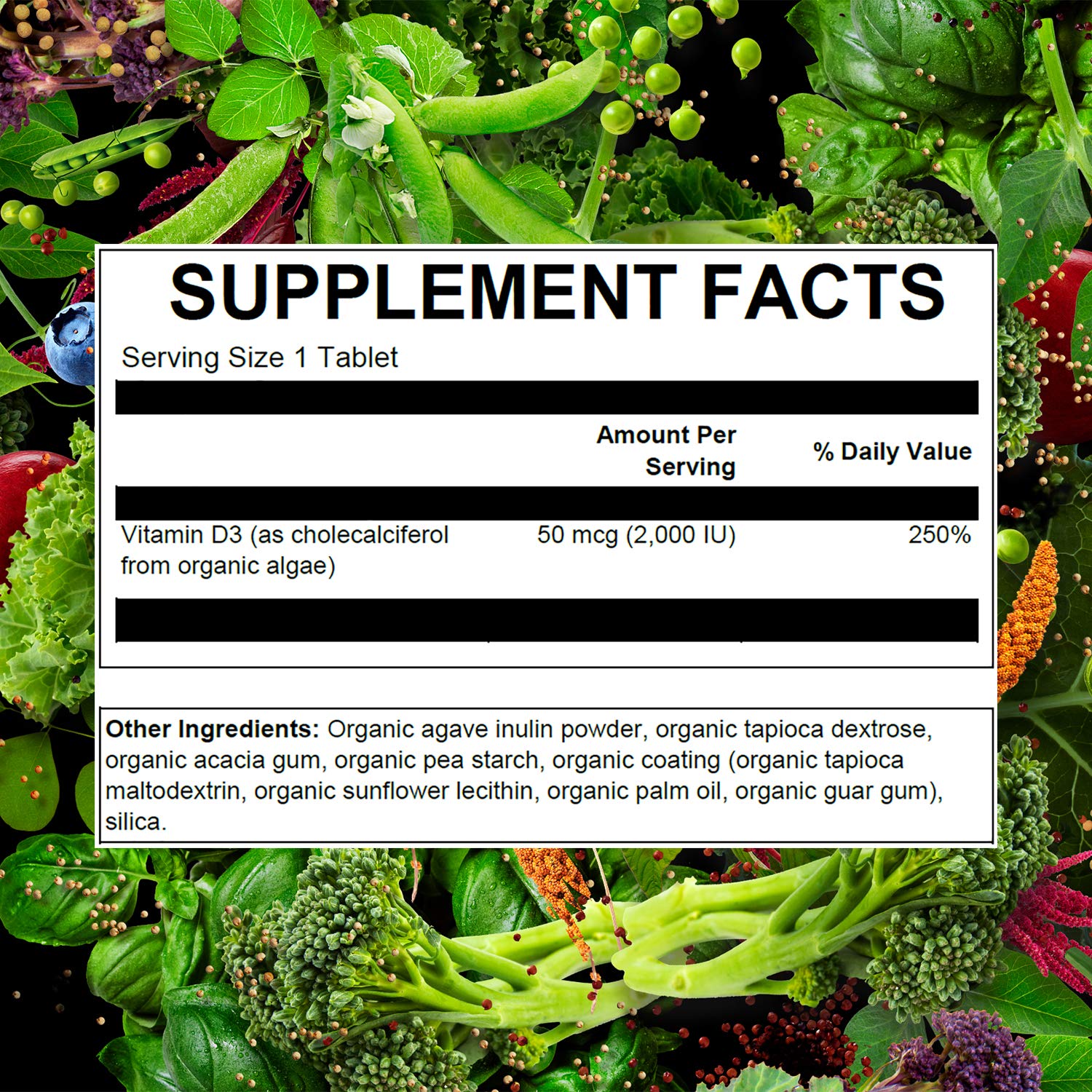 Vitamin D3 supporting bone health and calcium absorption