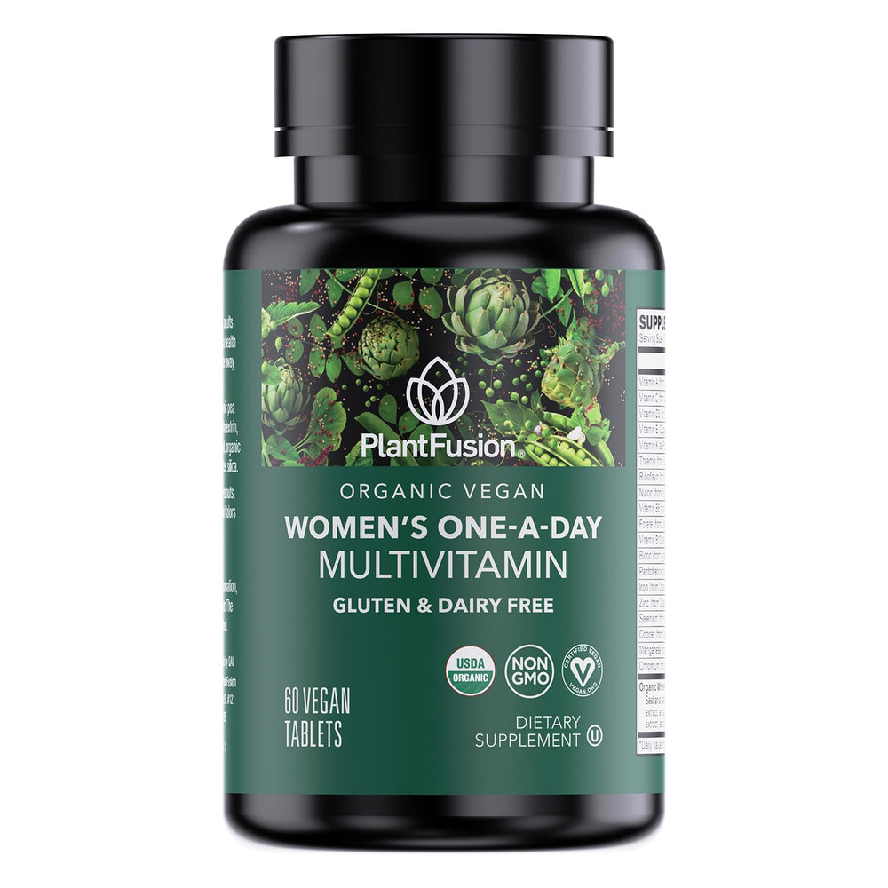 Bottle of PlantFusion Organic Multivitamin for Women