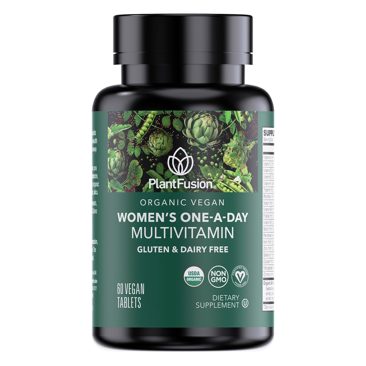 Bottle of PlantFusion Organic Multivitamin for Women