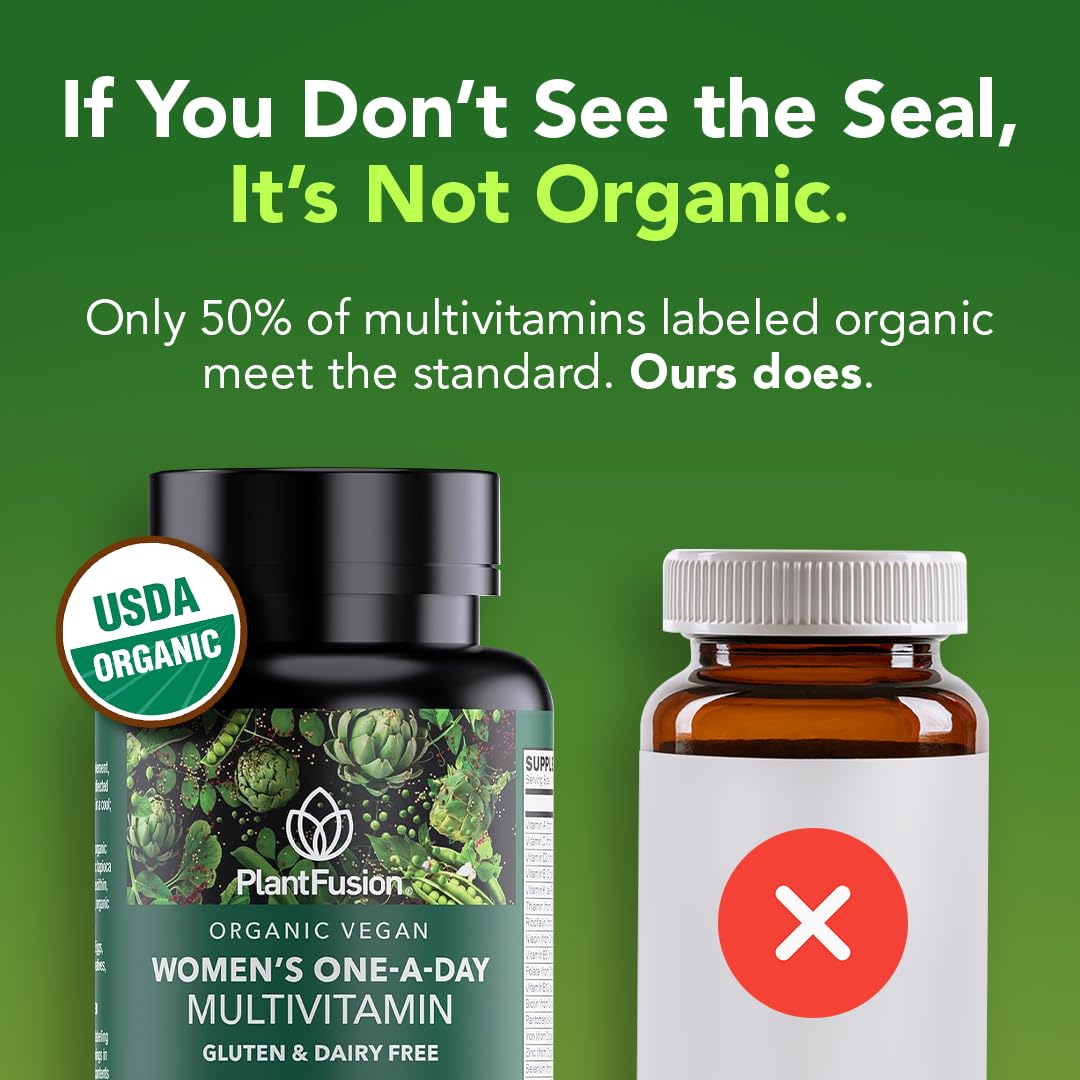 Close-up of product label highlighting organic ingredients