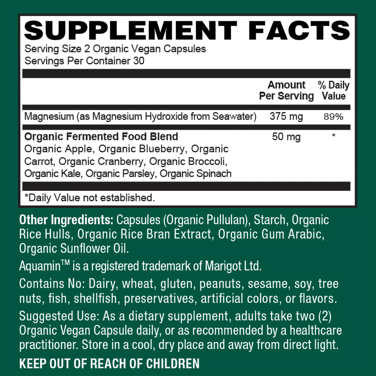 Two capsules representing the daily dosage for relaxation and wellness