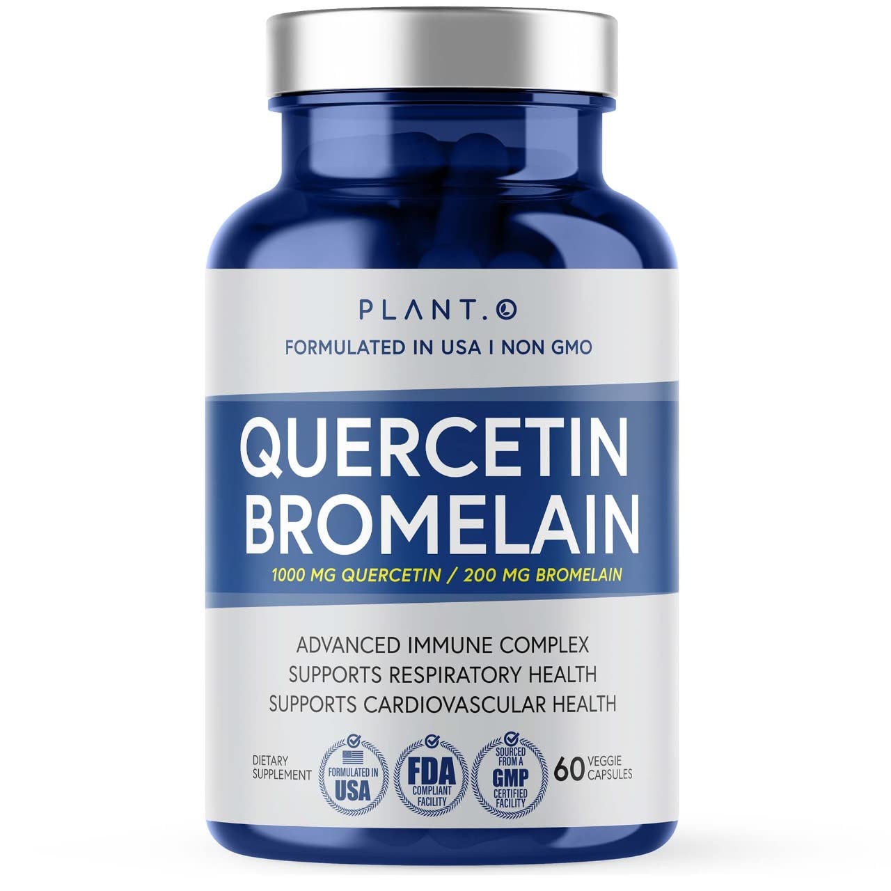 PLANT.O NUTRITION Quercetin with Bromelain – 60 Veg Caps (hero)