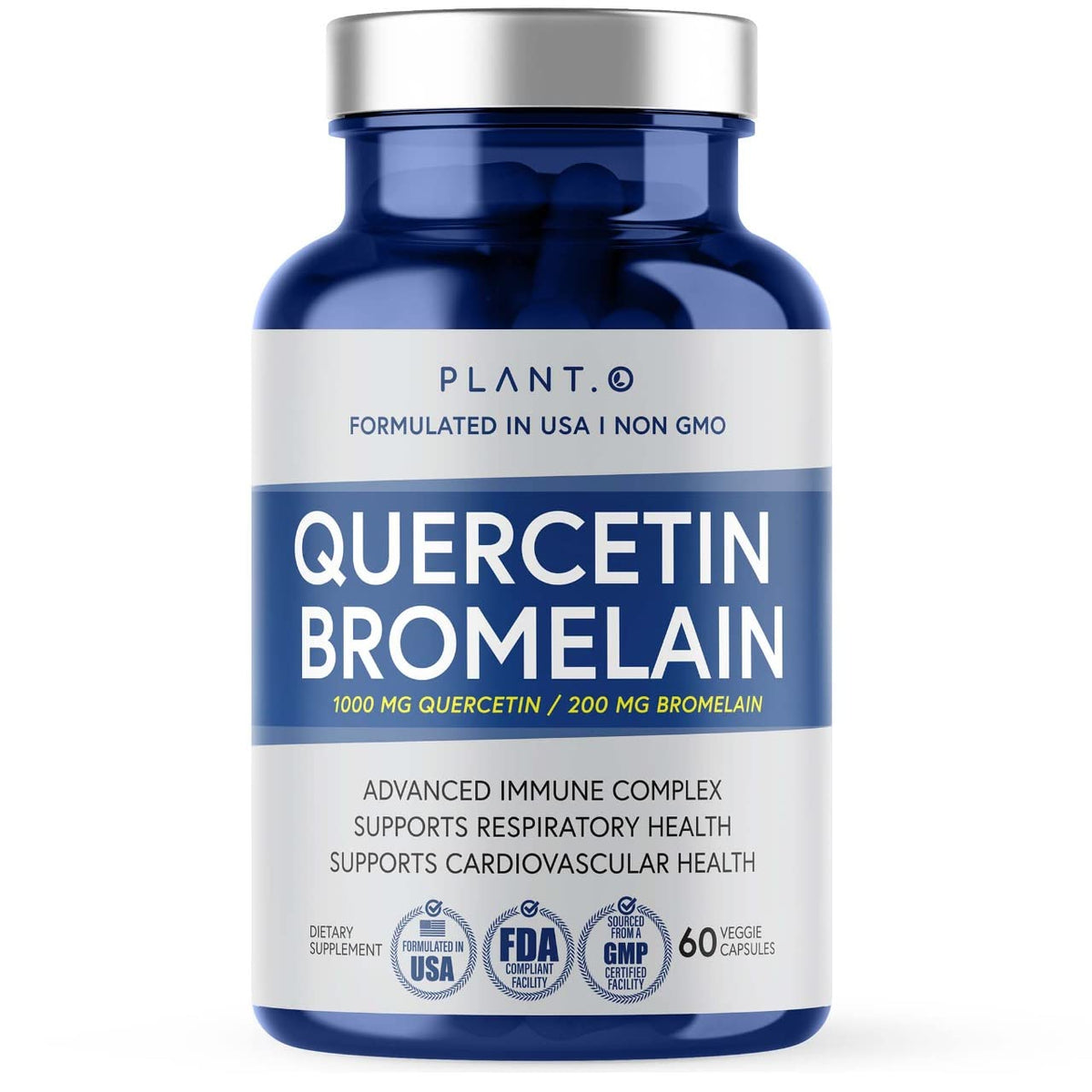 PLANT.O NUTRITION Quercetin with Bromelain – 60 Veg Caps (hero)