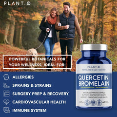 Quercetin 1000mg and Bromelain 200mg ingredients