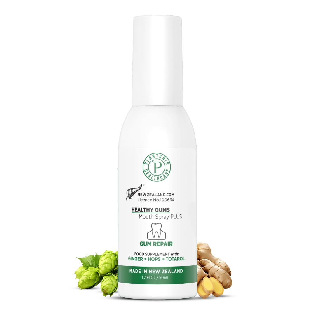 Front view of Plantonin Oral Rinse Spray bottle