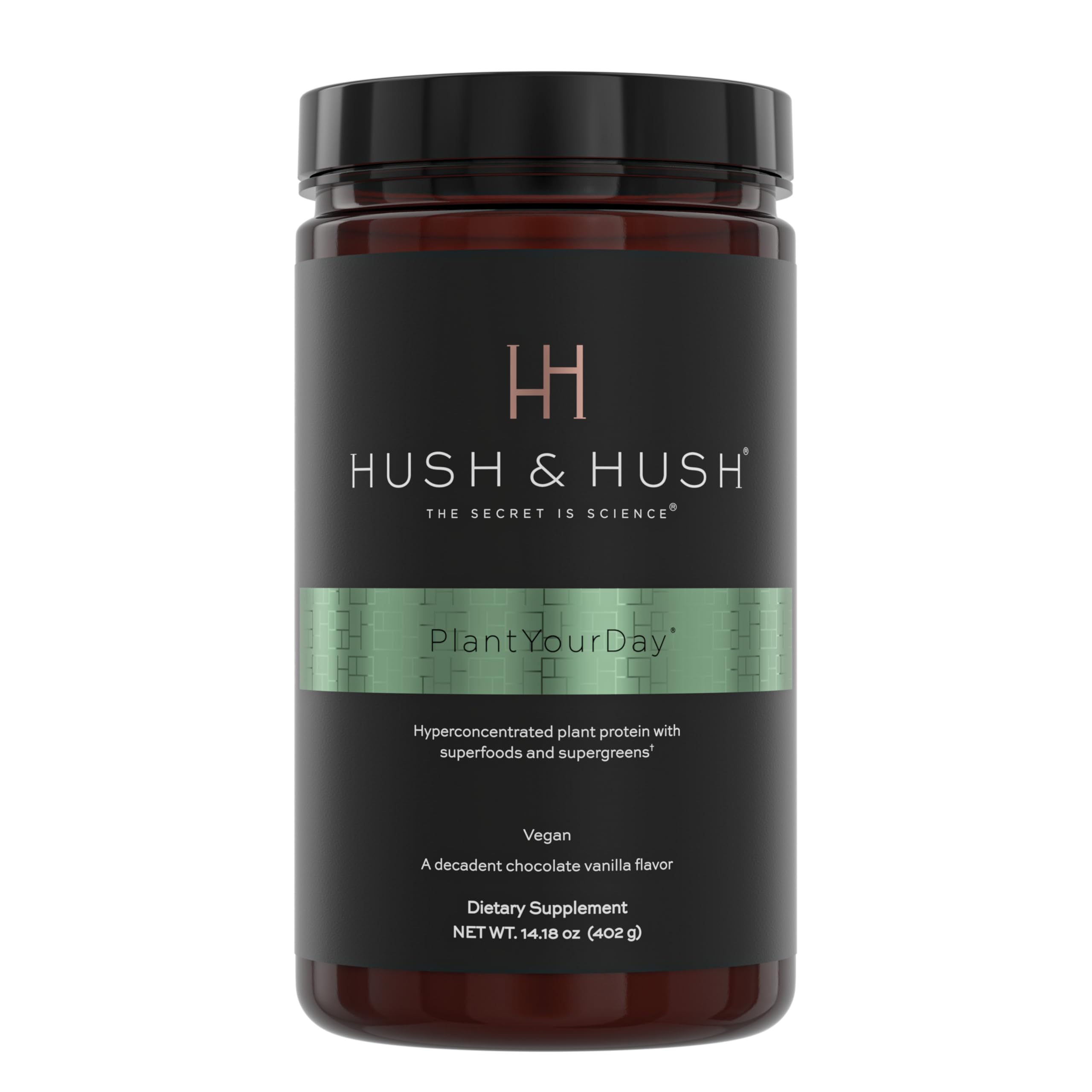 Front packaging view of Hush & Hush PlantYourDay 14.18 oz