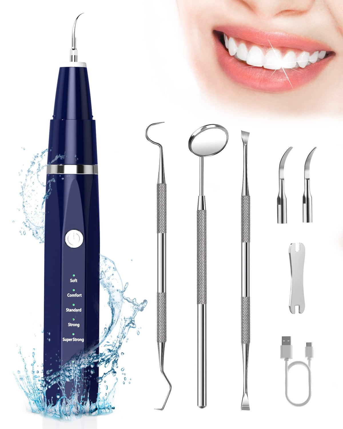 Plaque remover device for teeth with vibration head