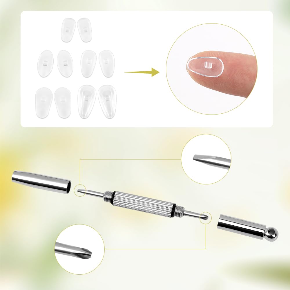 Plastic box packaging with partitions for nose pads