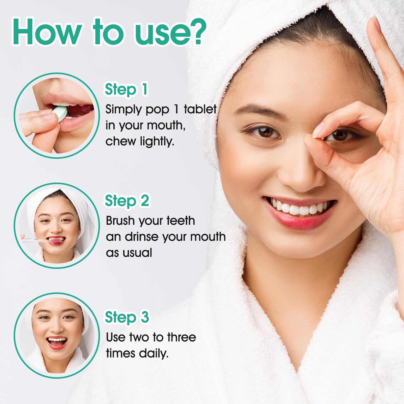 Vegan, plastic-free packaging for toothpaste tablets