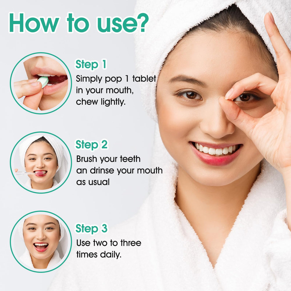 Vegan, plastic-free packaging for toothpaste tablets