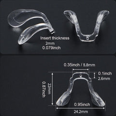 Plate glasses frame nose pads – silicone and plastic material