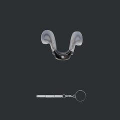 Plate glasses frame nose pads and saddle bridge (silicone/plastic)