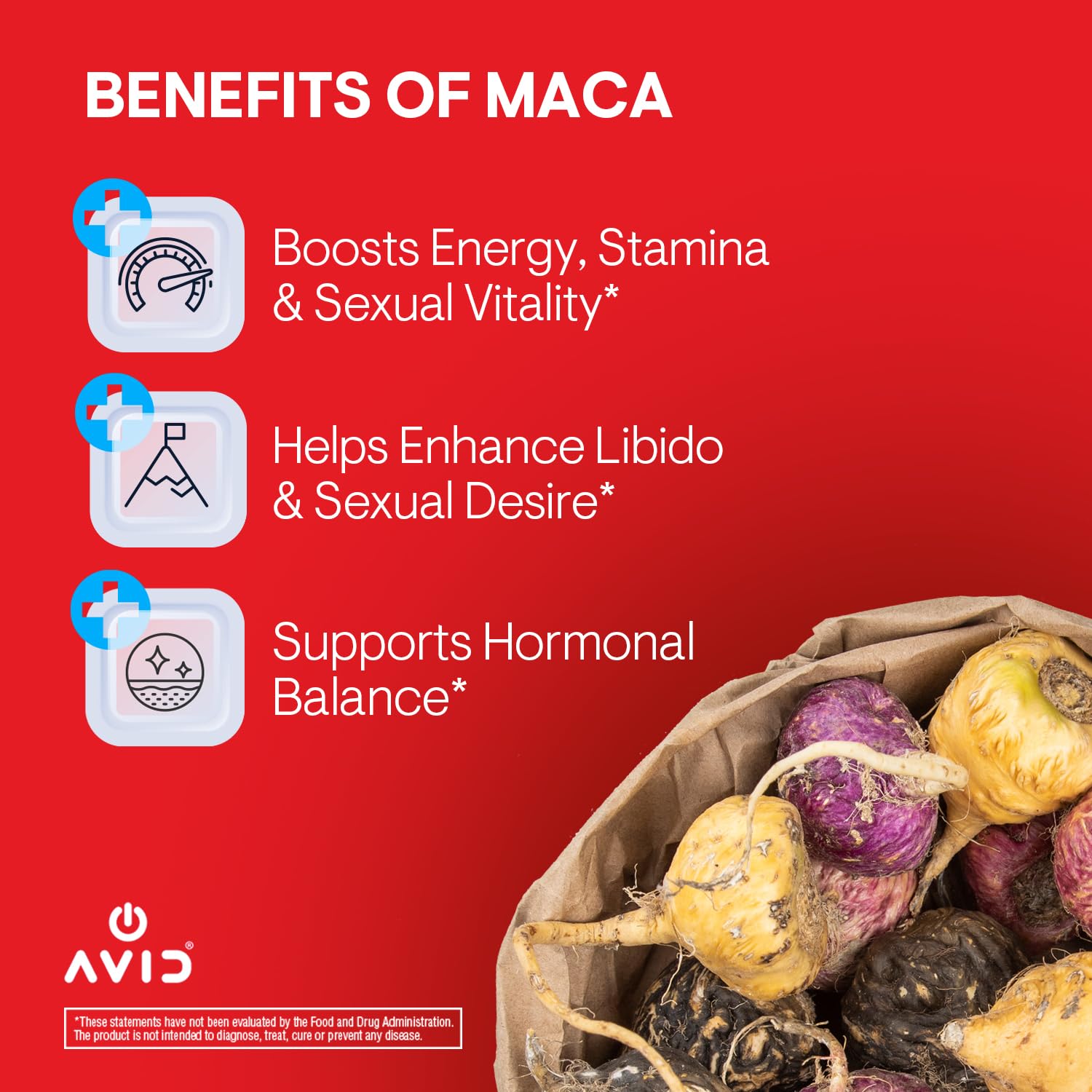 Playboy Maca Gummies bottle back showing nutrition information