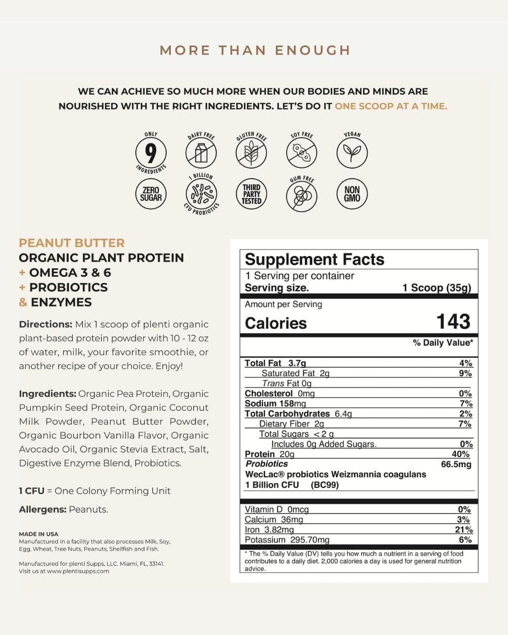 Probiotics and digestive enzymes supporting gut health