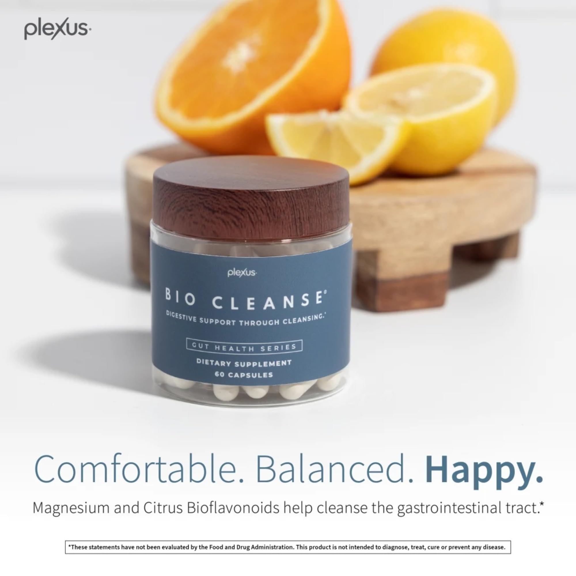 Close-up of PLEXUS Bio Cleanse capsules