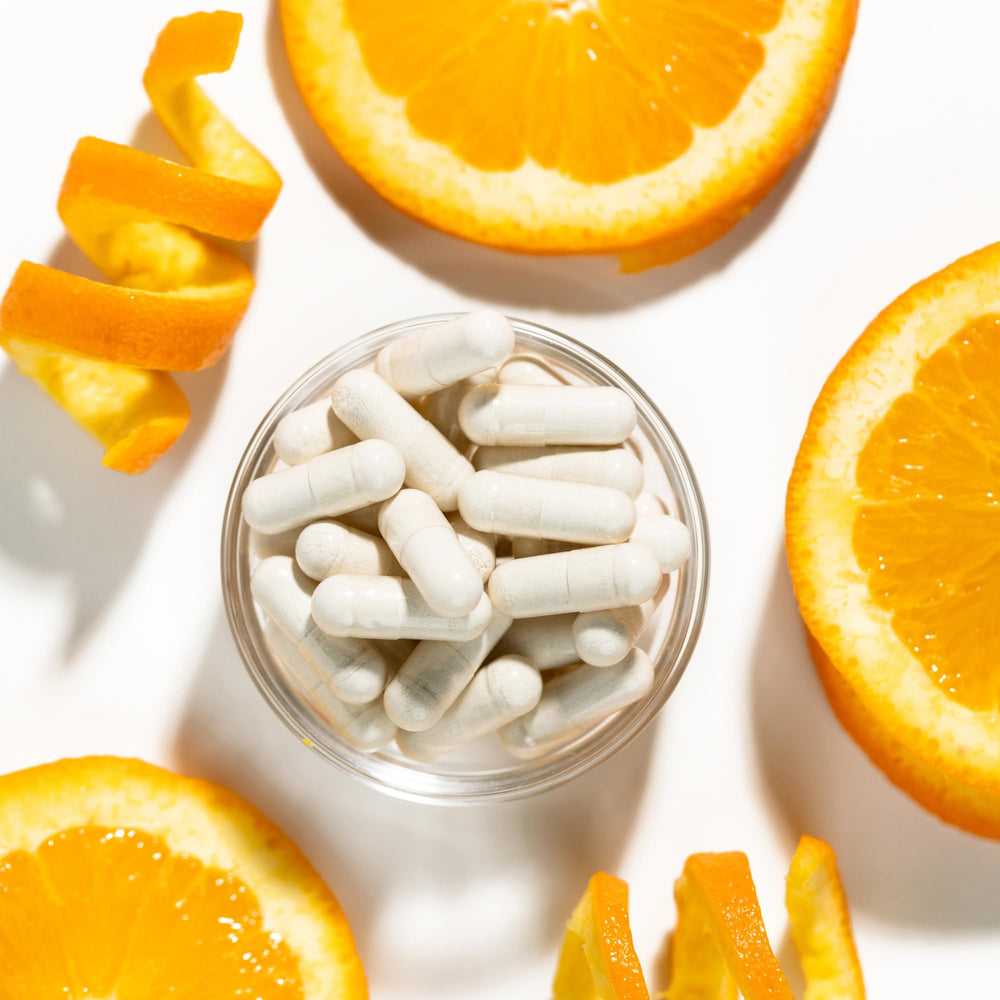 Icon representing magnesium, vitamin C and citrus bioflavonoids