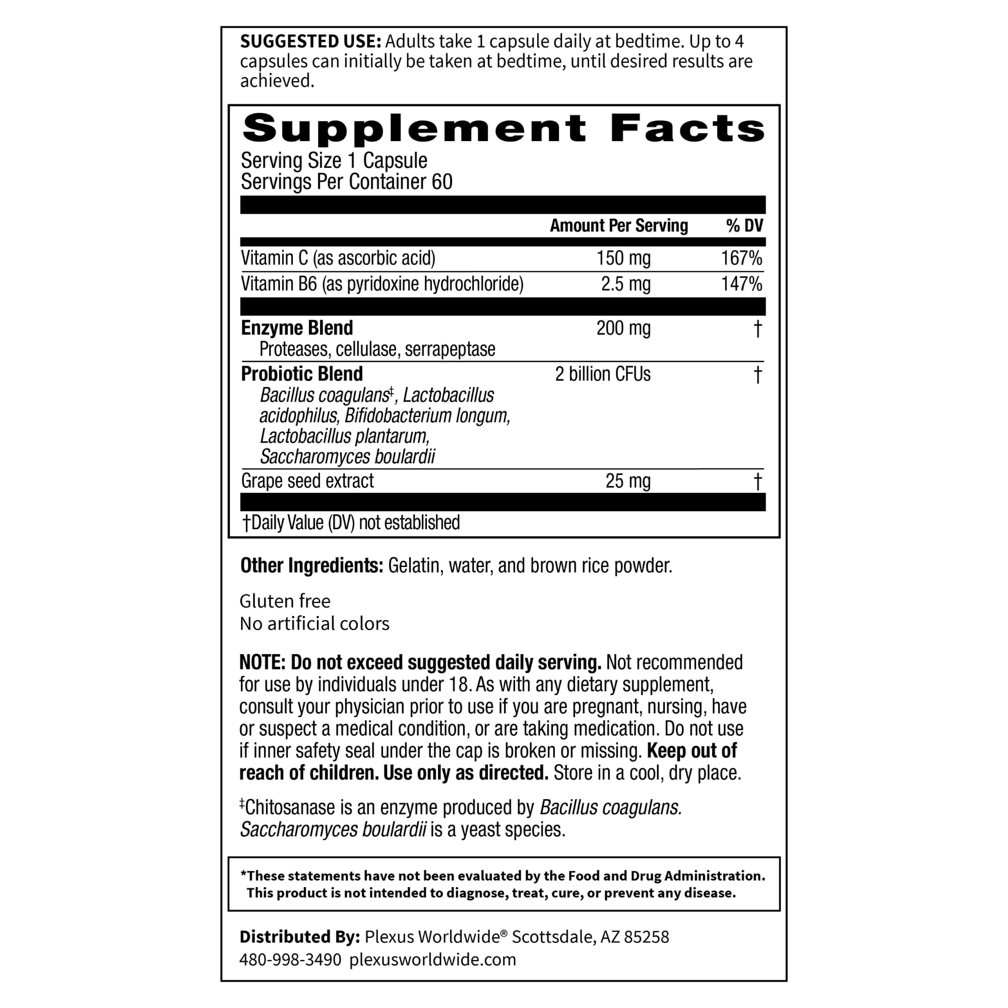 Antioxidants: vitamin C and grape seed extract in ProBio 5