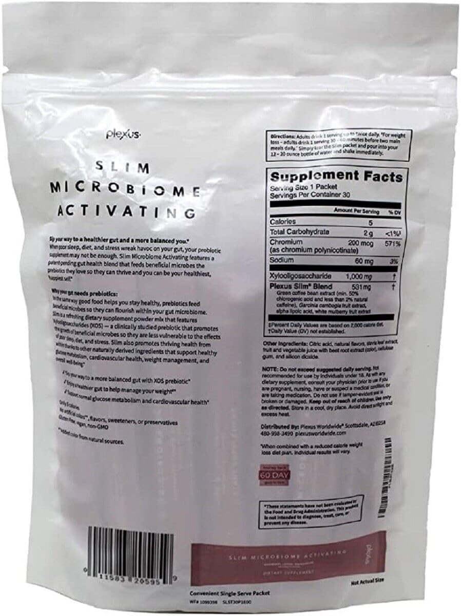 Plexus Slim MicroBiome 2-pack packaging offers convenient daily-use sachets.