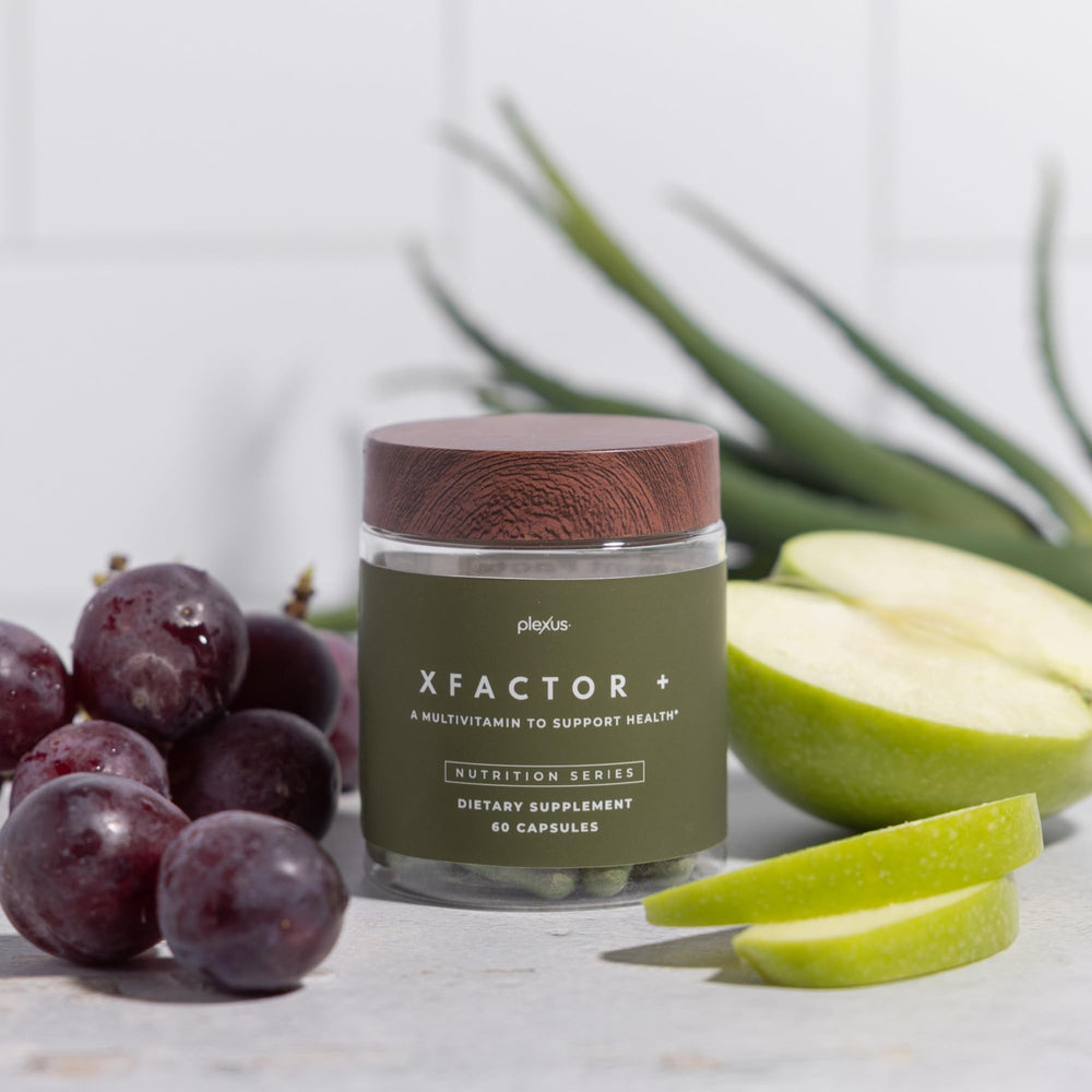 Illustration of vitamins, minerals and phytonutrients for bioavailability