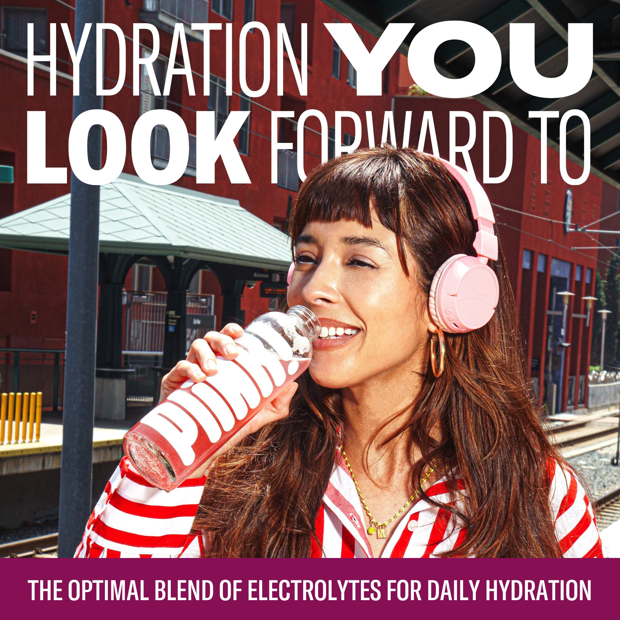 Close-up of Plink tablet texture and clean labeling.