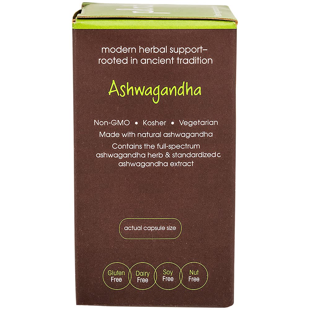 Ingredients and Non-GMO Project Verified seal for PLNT Ashwagandha