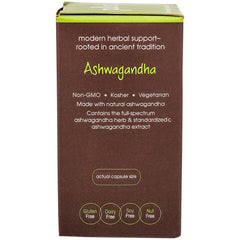 Ingredients and Non-GMO Project Verified seal for PLNT Ashwagandha
