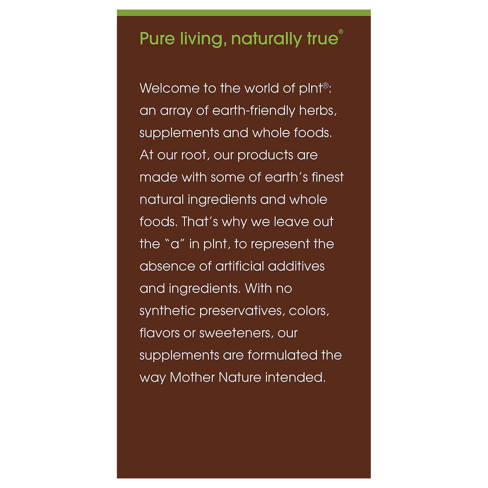 nutrition facts panel on the bottle