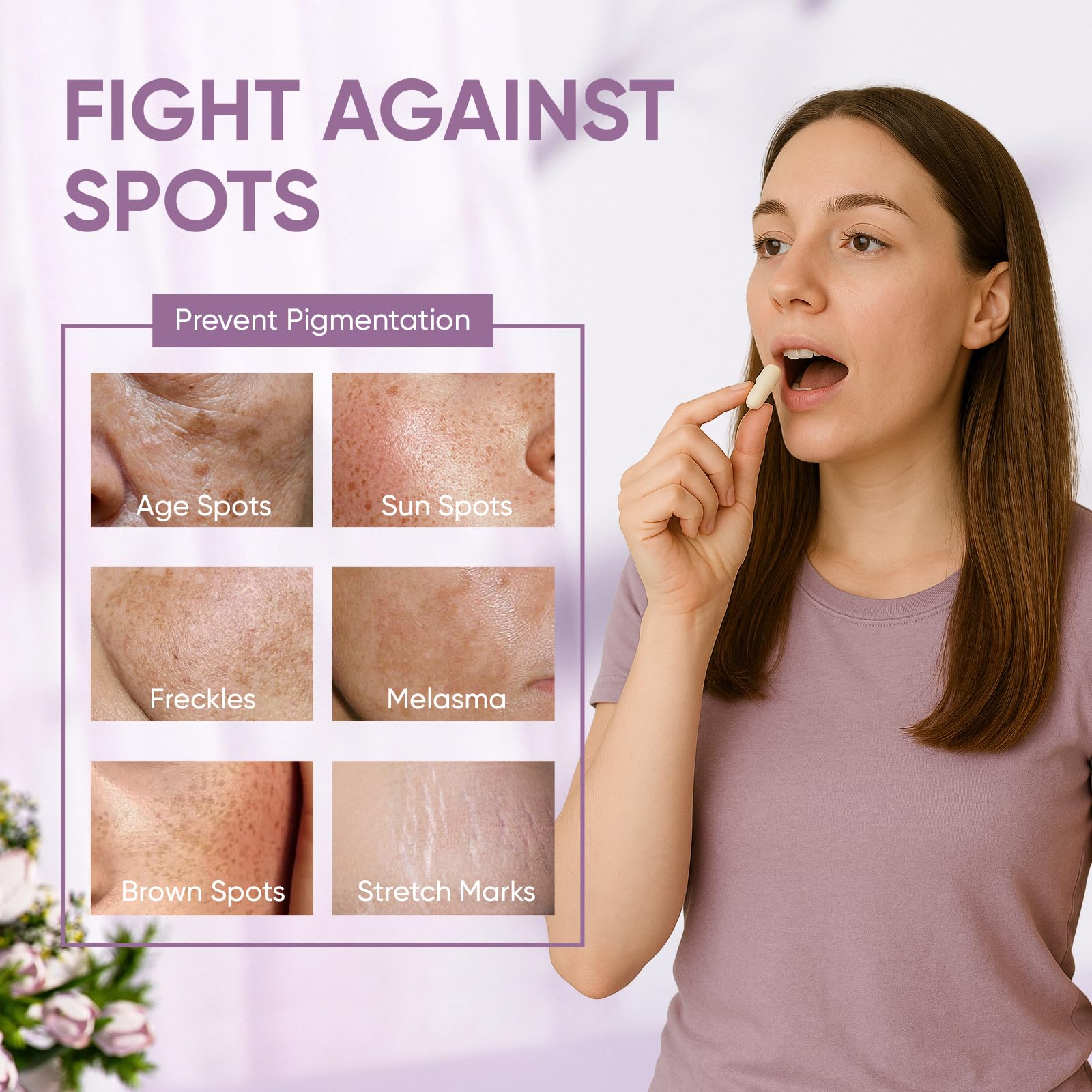 Concept image showing even skin tone for PlocoXe Melanina capsules