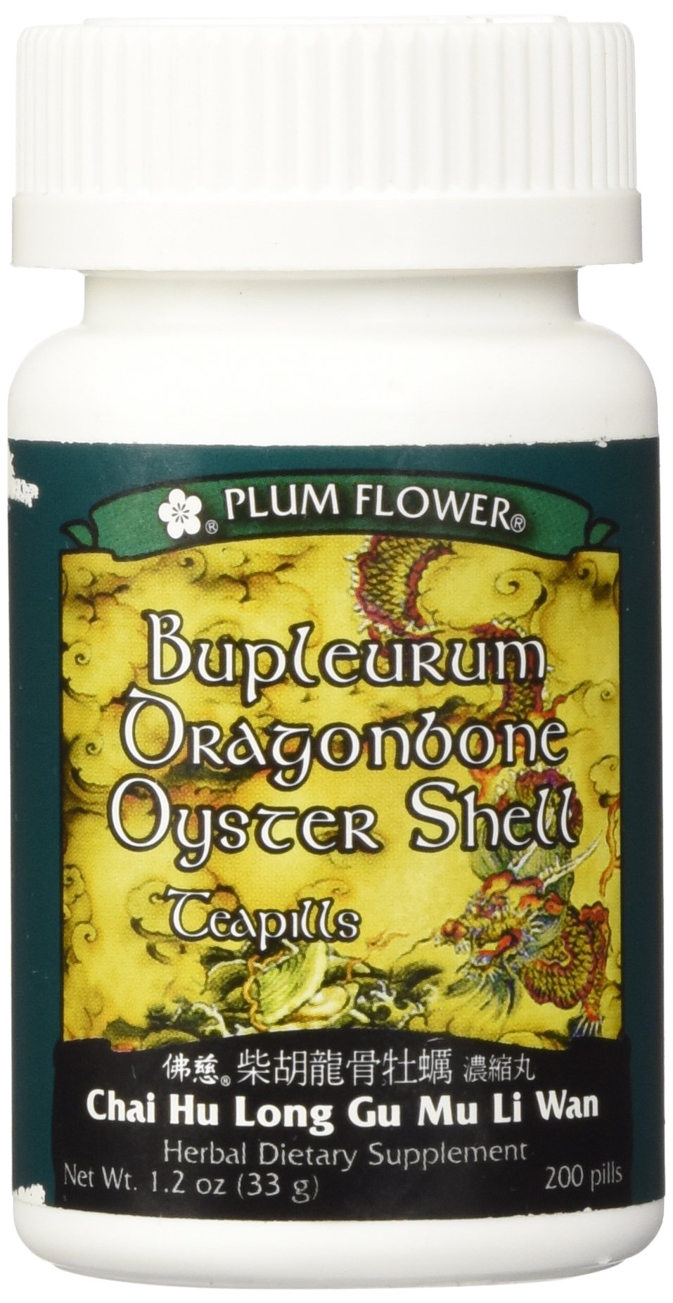 Product bottle of Bupleurum Dragonbone Oystershell Pills by Plum Flower