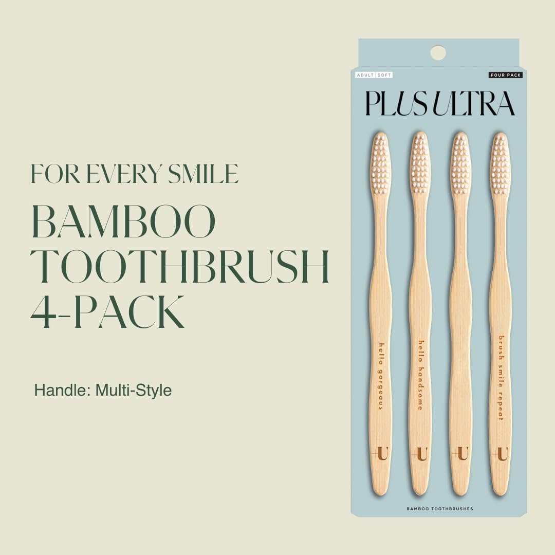 Toothbrush handle etched with positive affirmations such as Brush Smile Repeat