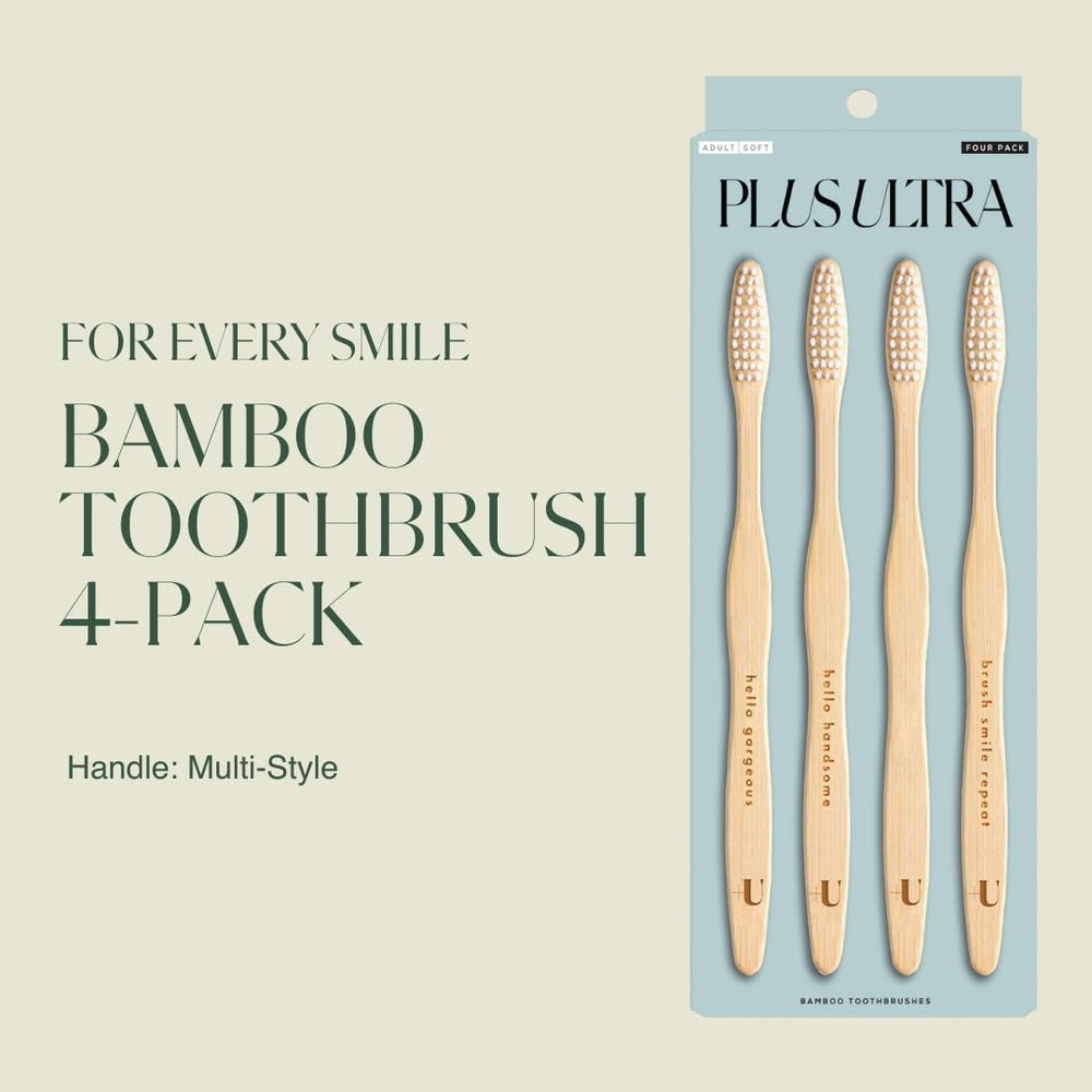 Toothbrush handle etched with positive affirmations such as Brush Smile Repeat