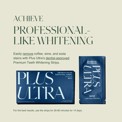 Close-up of whitening strips ready to apply