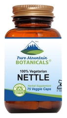 Bottle of Pure Mountain Botanicals Stinging Nettle Leaf Capsules