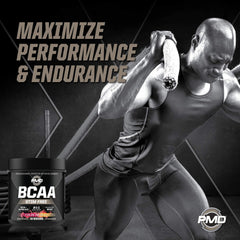 Serving scoop with PMD BCAA Stim-Free powder